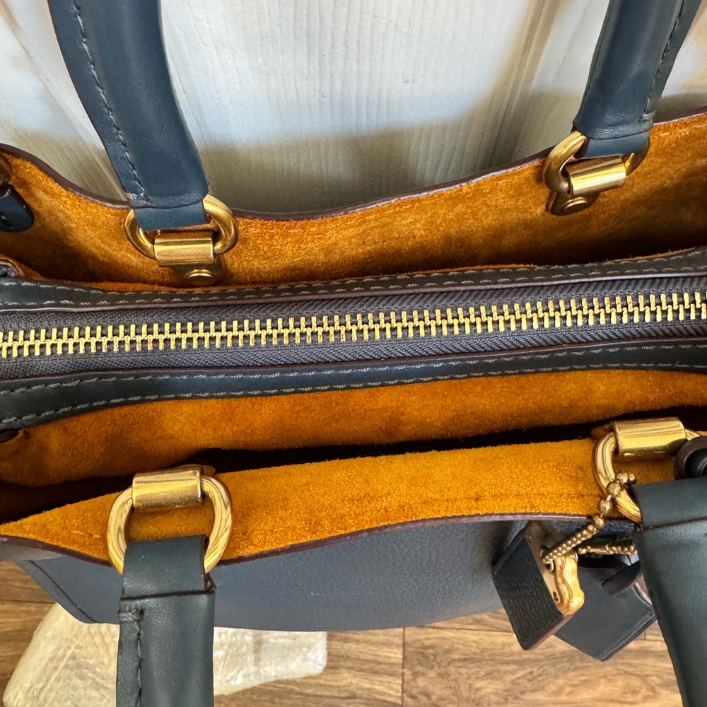 Coach Reserve Rogue Blue Leather Tote Bag - Picture 3 of 11